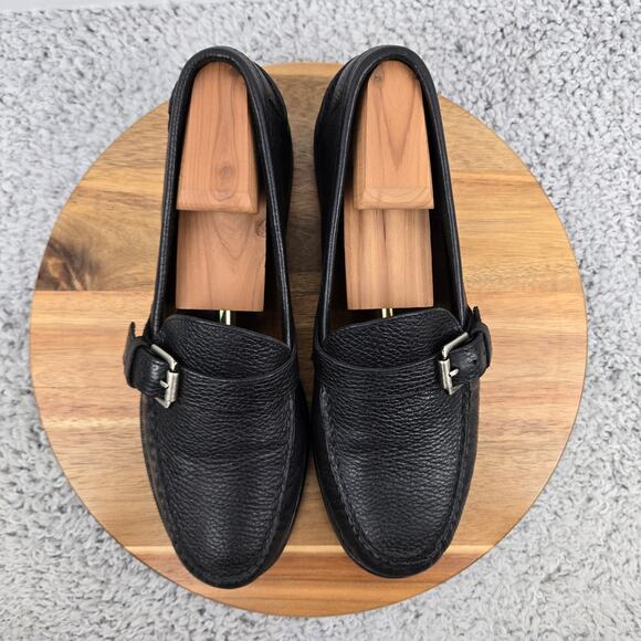 G.H. Bass & Co Weejuns Mens 9D Bran Black Leather Strap Casual Daily Loafer main image 13